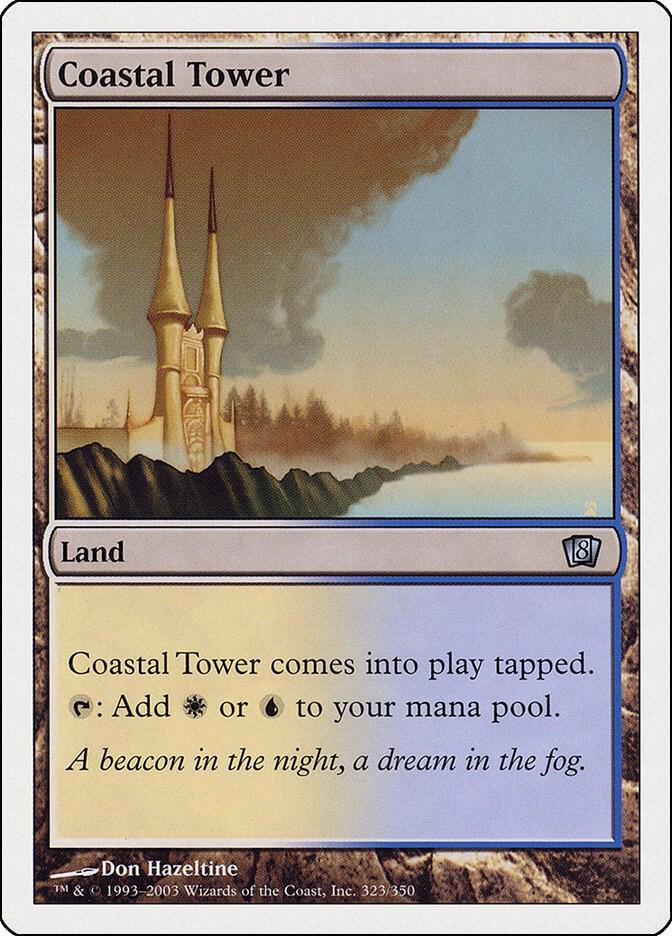 Coastal Tower 323 card from 8th Edition