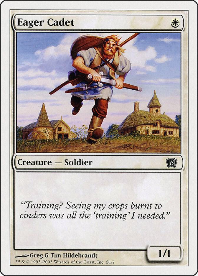 Eager Cadet S1 card from 8th Edition