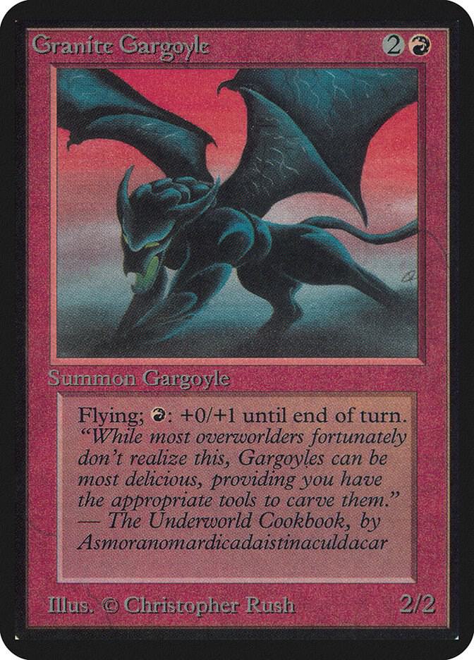 Granite Gargoyle card from Alpha Edition