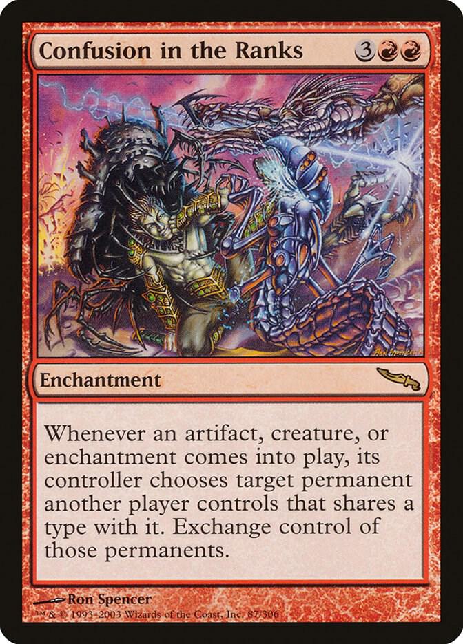 Confusion in the Ranks 87 card from Mirrodin