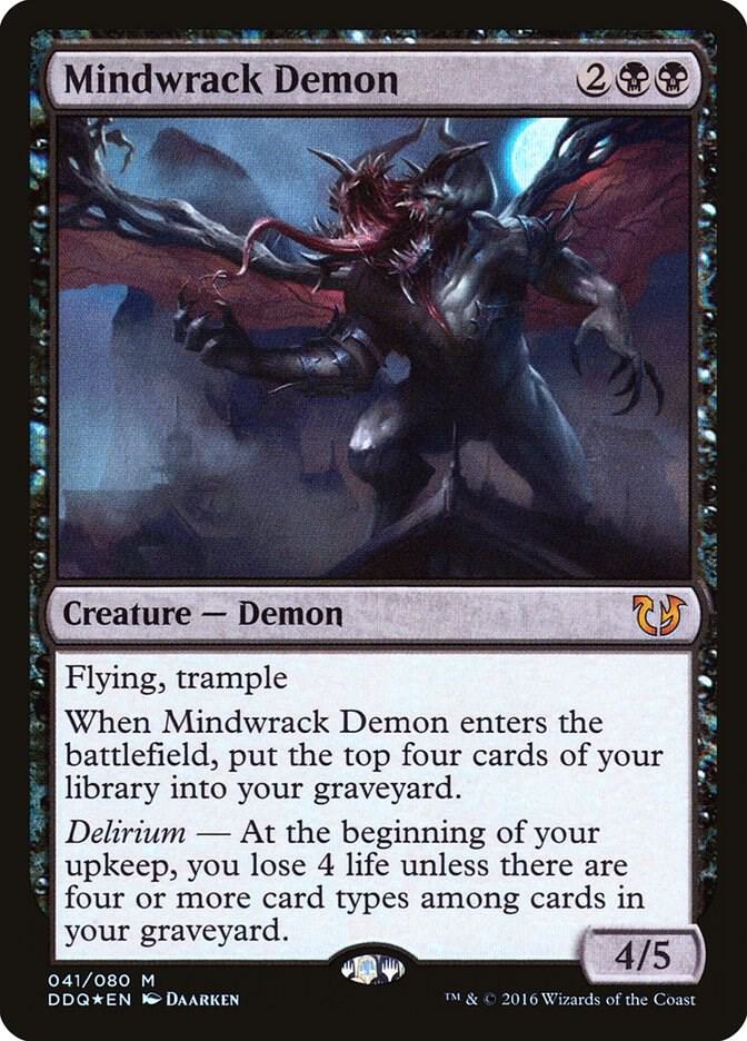 Mindwrack Demon 41 card from Duel Decks: Blessed vs. Cursed
