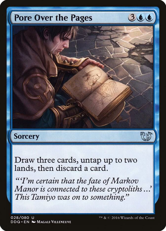 Pore Over the Pages 28 card from Duel Decks: Blessed vs. Cursed