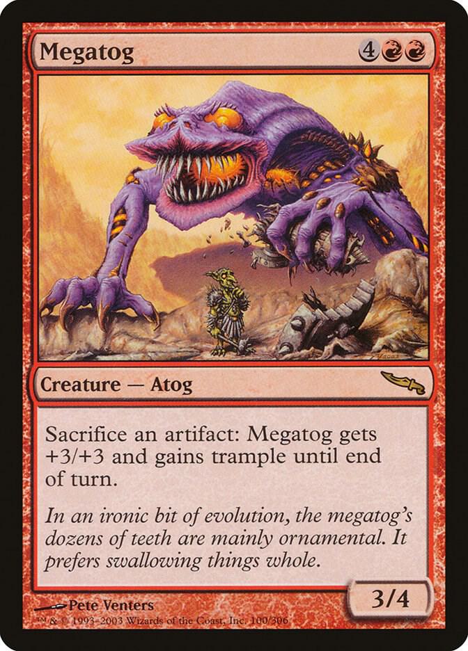 Megatog 100 card from Mirrodin