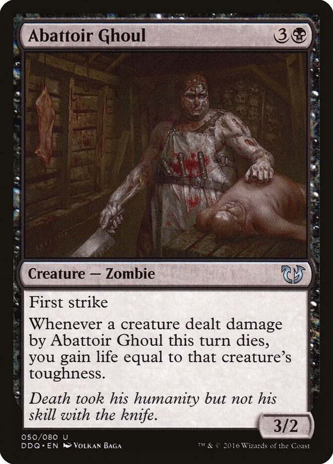 Abattoir Ghoul 50 card from Duel Decks: Blessed vs. Cursed