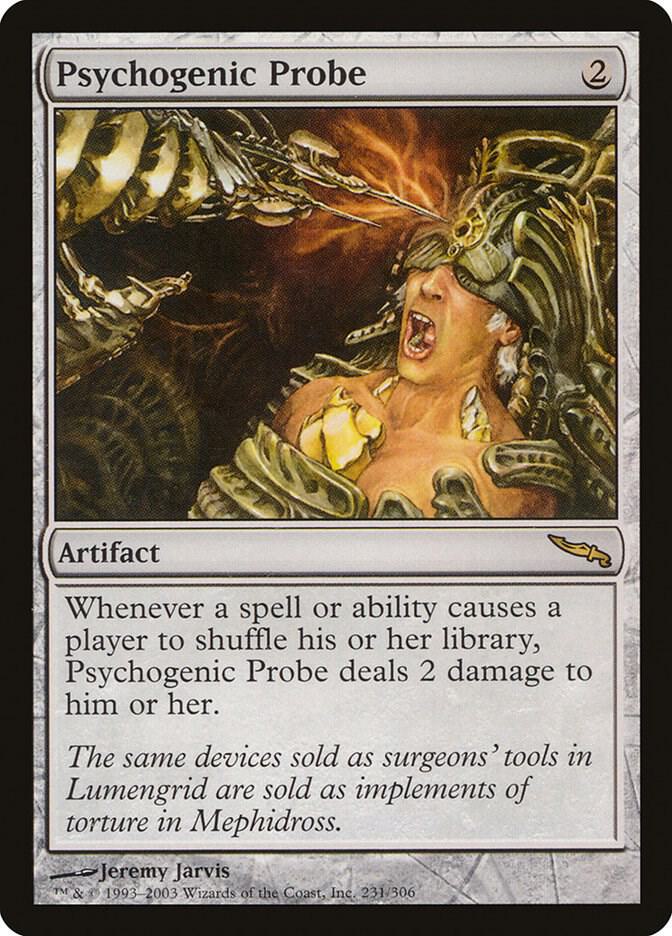 Psychogenic Probe 231 card from Mirrodin