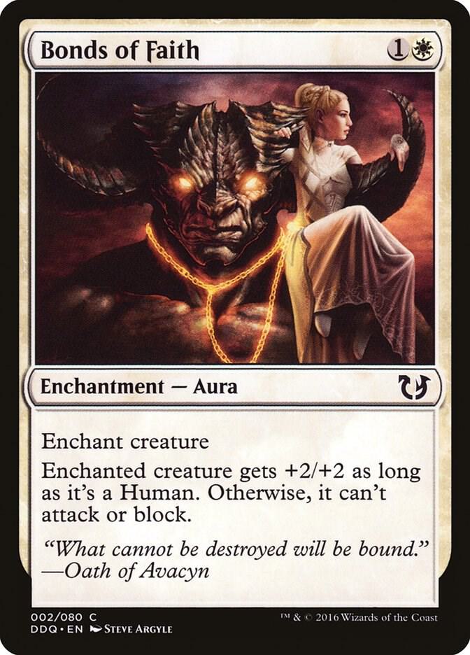 Bonds of Faith 2 card from Duel Decks: Blessed vs. Cursed