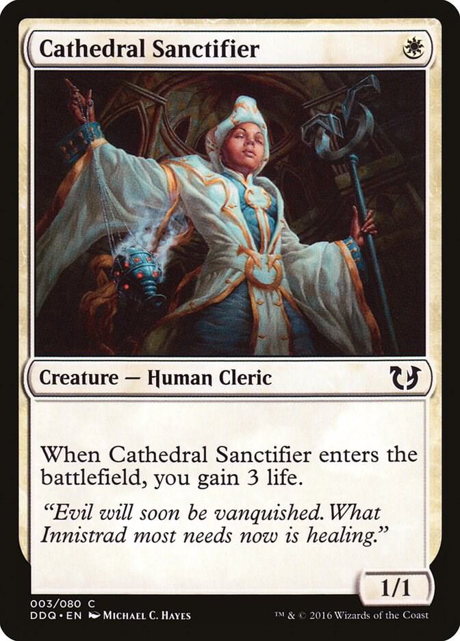 Cathedral Sanctifier 3 card from Duel Decks: Blessed vs. Cursed