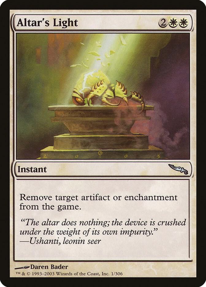 Altar's Light 1 card from Mirrodin