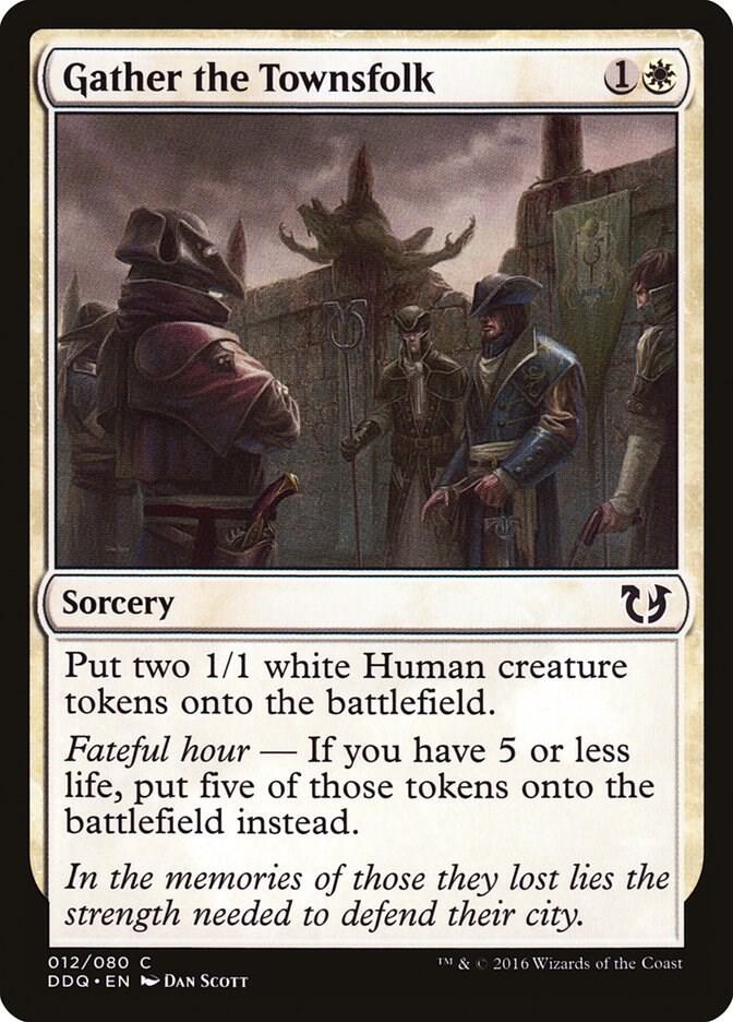 Gather the Townsfolk 12 card from Duel Decks: Blessed vs. Cursed
