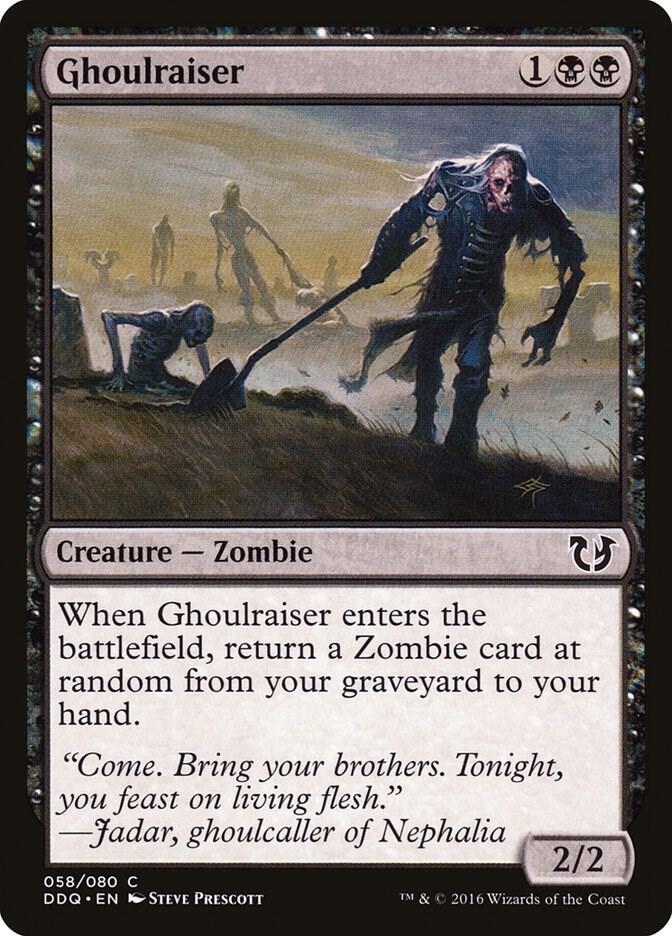 Ghoulraiser 58 card from Duel Decks: Blessed vs. Cursed