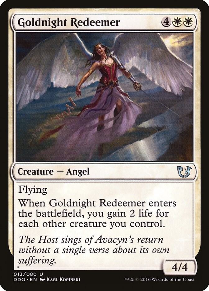 Goldnight Redeemer 13 card from Duel Decks: Blessed vs. Cursed