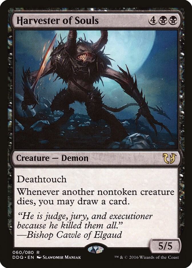 Harvester of Souls 60 card from Duel Decks: Blessed vs. Cursed