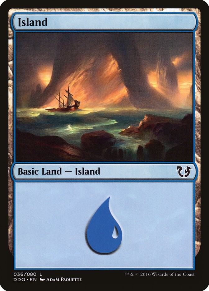 Island 36 card from Duel Decks: Blessed vs. Cursed