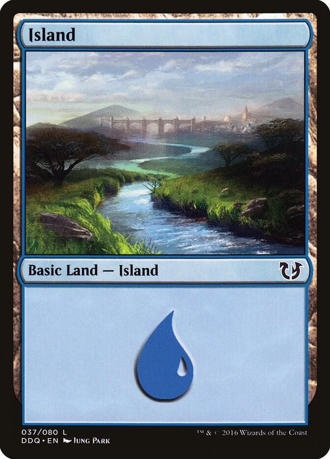 Island 37 card from Duel Decks: Blessed vs. Cursed