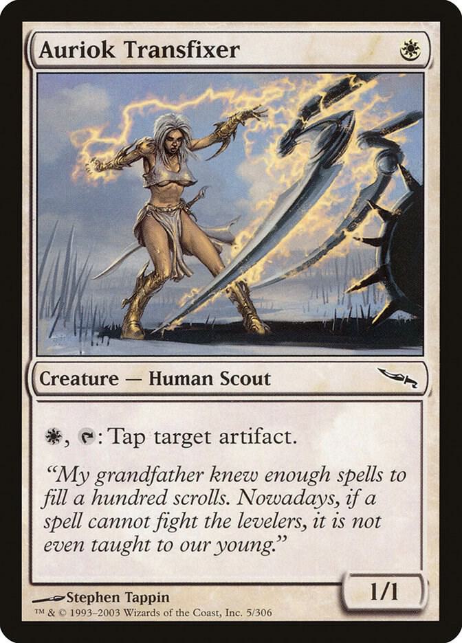 Auriok Transfixer 5 card from Mirrodin