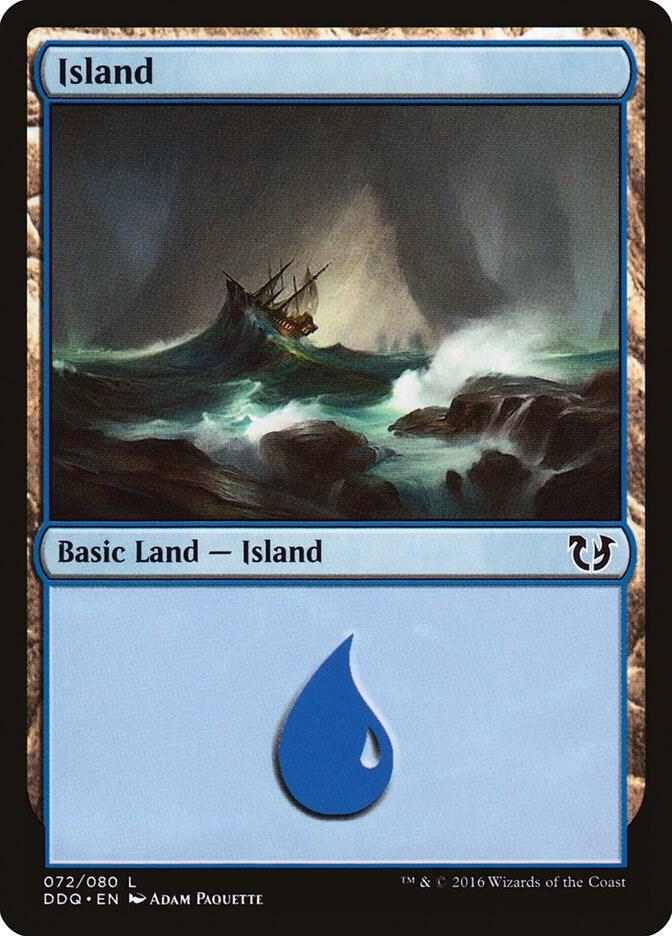 Island 72 card from Duel Decks: Blessed vs. Cursed