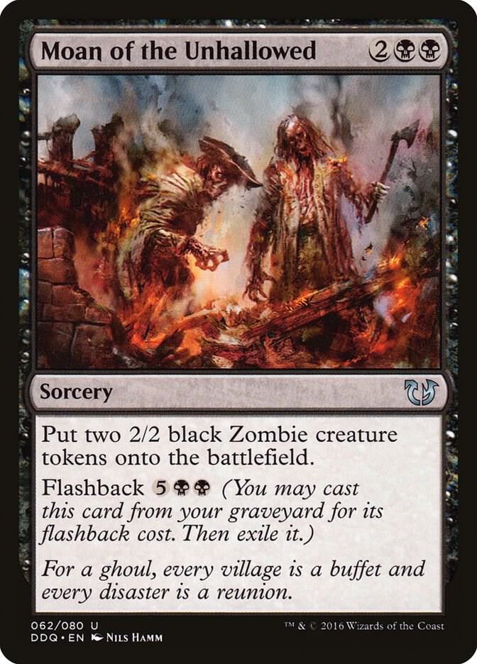 Moan of the Unhallowed 62 card from Duel Decks: Blessed vs. Cursed