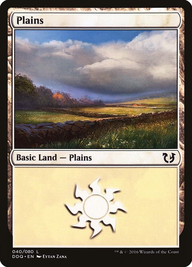 Plains 40 card from Duel Decks: Blessed vs. Cursed
