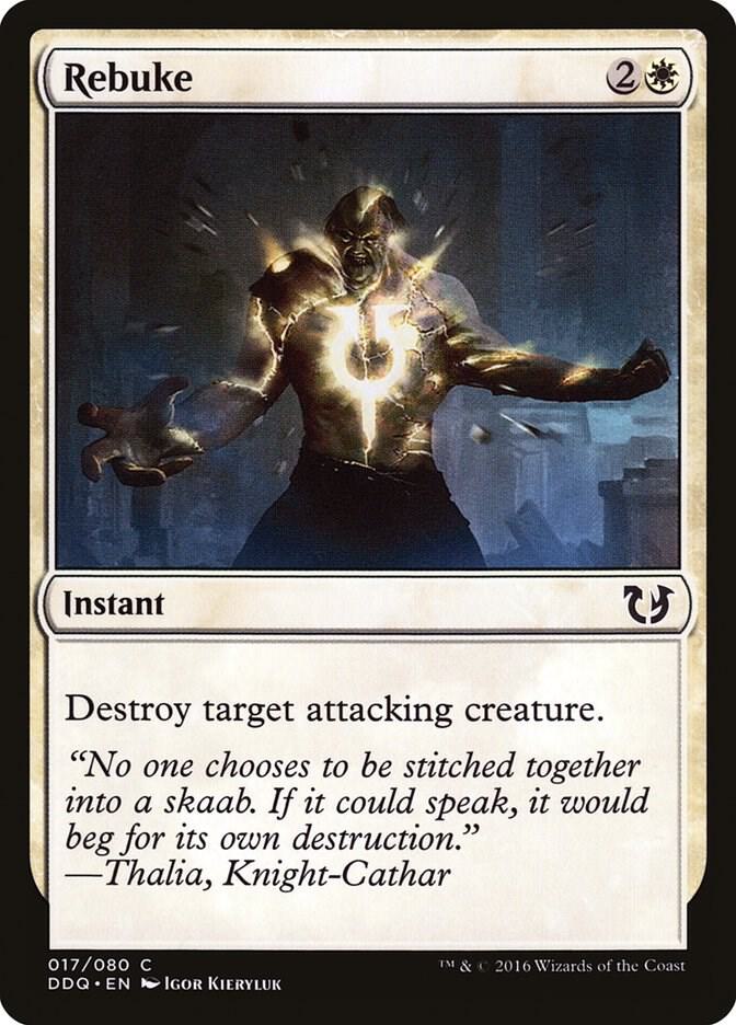 Rebuke 17 card from Duel Decks: Blessed vs. Cursed