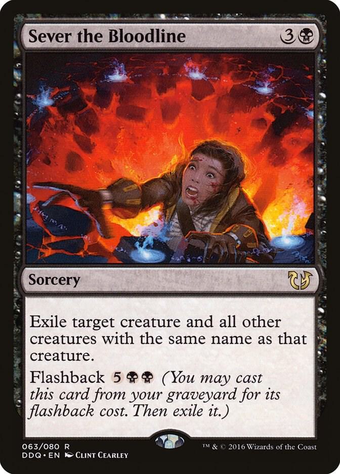 Sever the Bloodline 63 card from Duel Decks: Blessed vs. Cursed