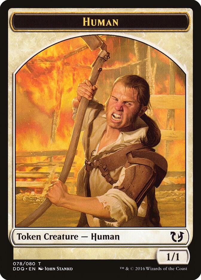 Human Token 78 card from Duel Decks: Blessed vs. Cursed