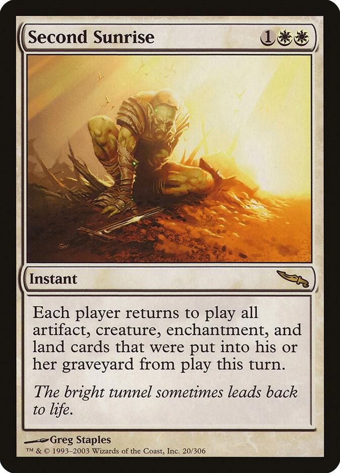 Second Sunrise 20 card from Mirrodin