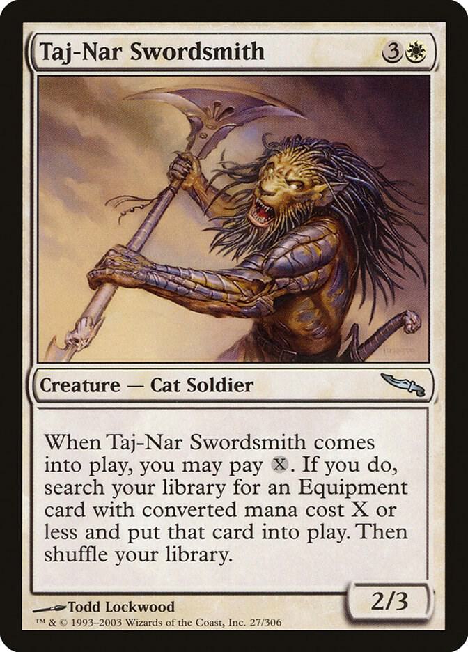 Taj-Nar Swordsmith 27 card from Mirrodin