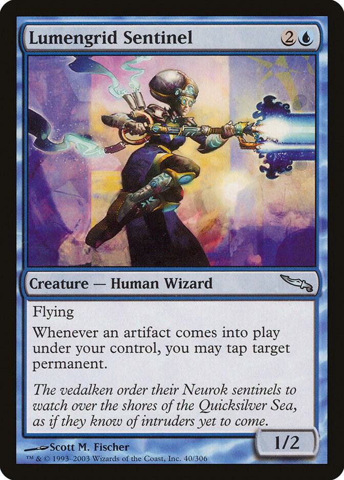 Lumengrid Sentinel 40 card from Mirrodin