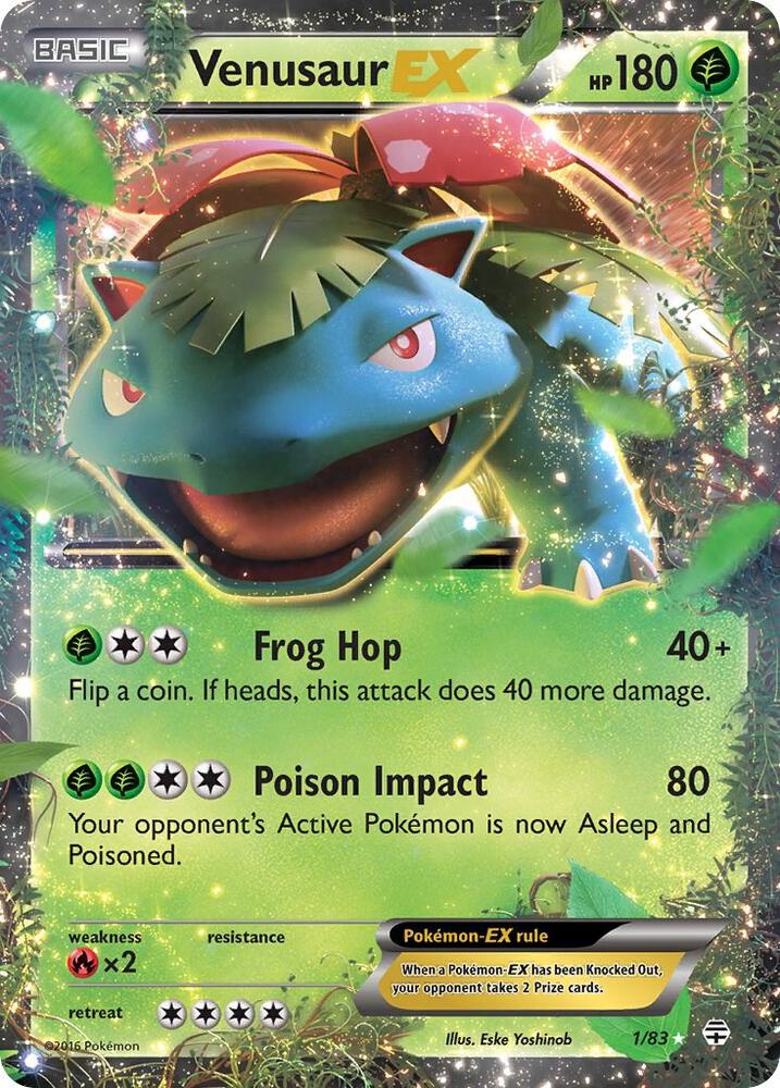 Venusaur EX 1/83 card from Generations