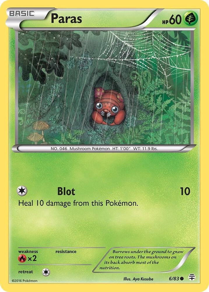 Paras 6/83 card from Generations