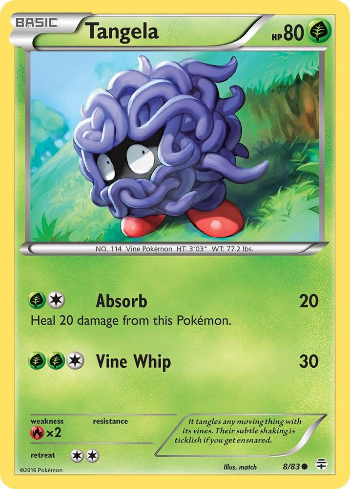 Tangela 8/83 card from Generations