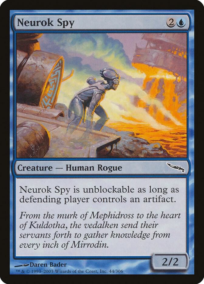 Neurok Spy 44 card from Mirrodin