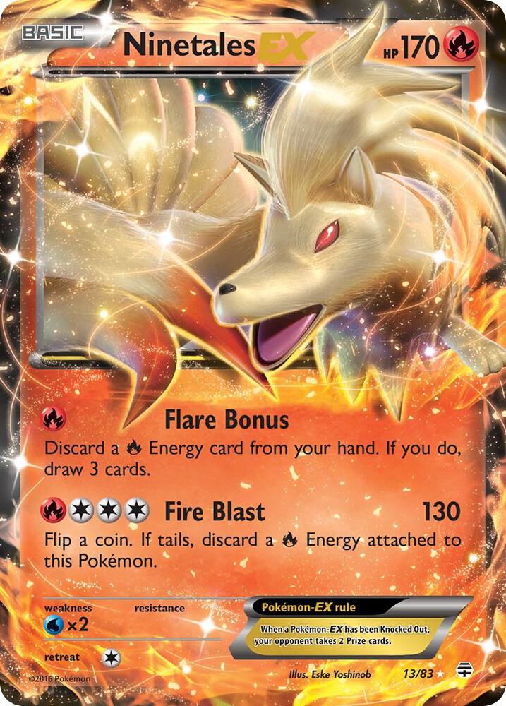 Ninetales EX 13/83 card from Generations