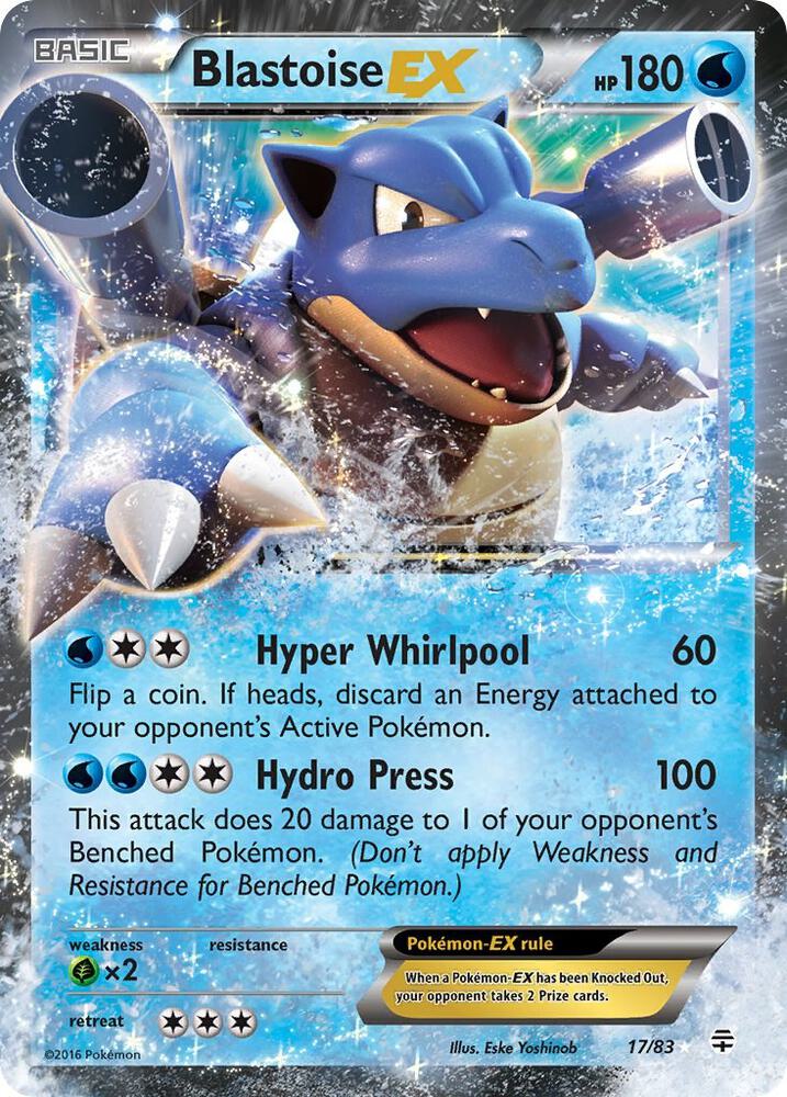 Blastoise EX 17/83 card from Generations