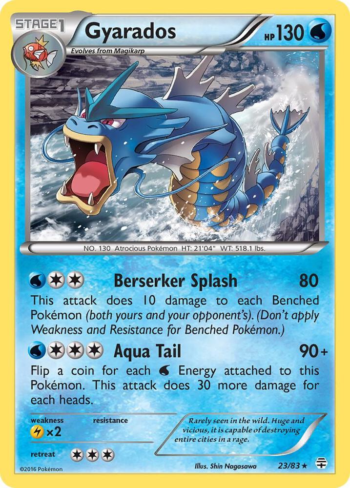 Gyarados 23/83 card from Generations