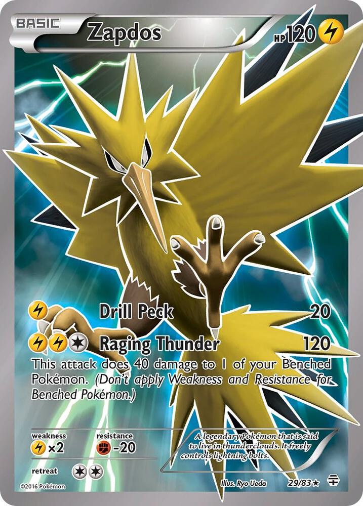Zapdos 29/83 card from Generations