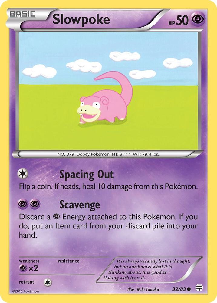 Slowpoke 32/83 card from Generations
