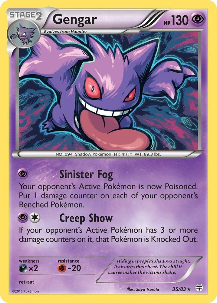 Gengar 35/83 card from Generations