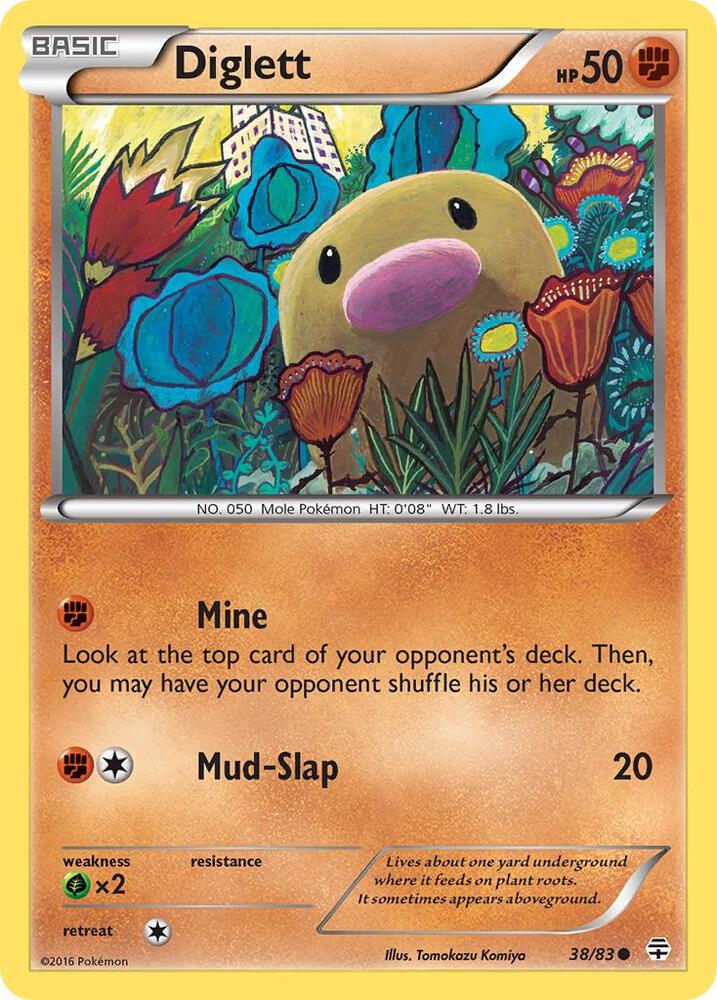 Diglett 38/83 card from Generations
