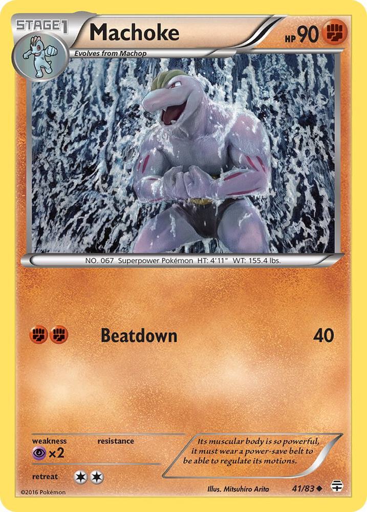 Machoke 41/83 card from Generations