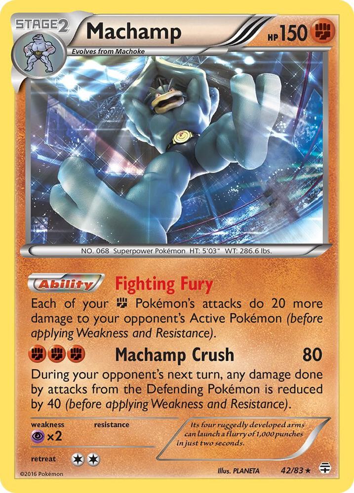 Machamp 42/83 card from Generations