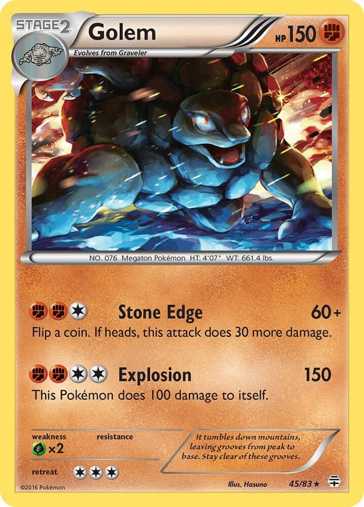 Golem 45/83 card from Generations