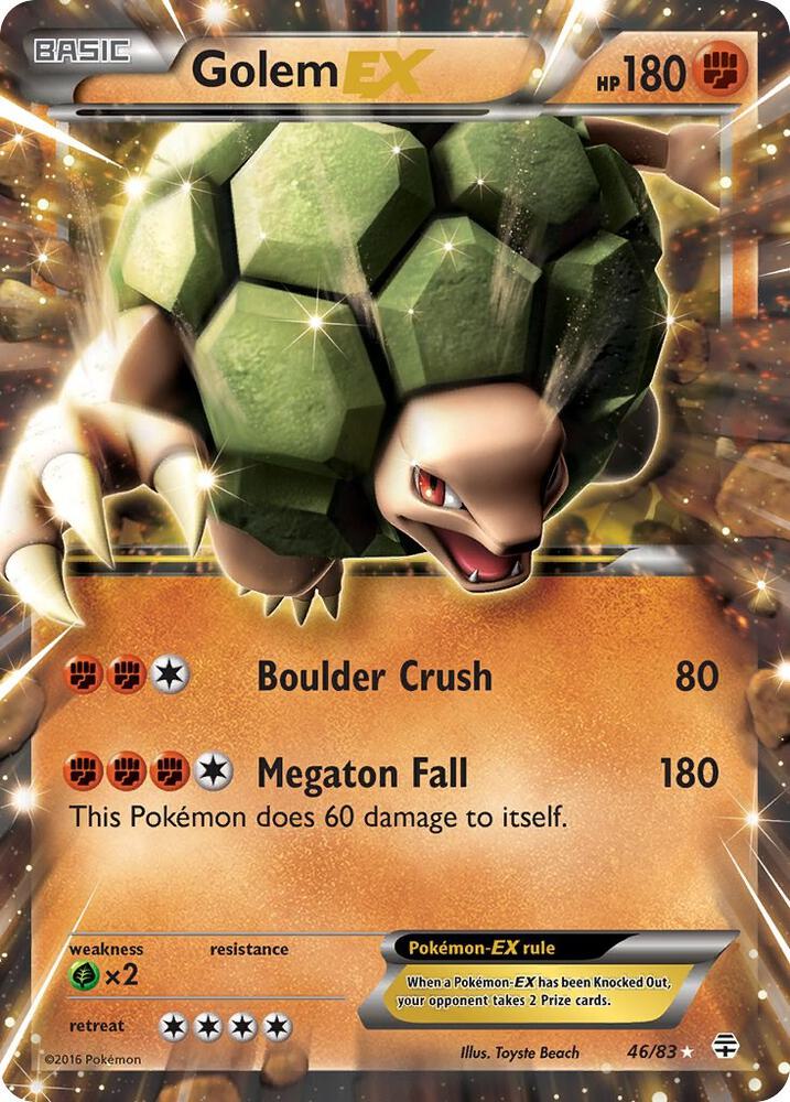 Golem EX 46/83 card from Generations