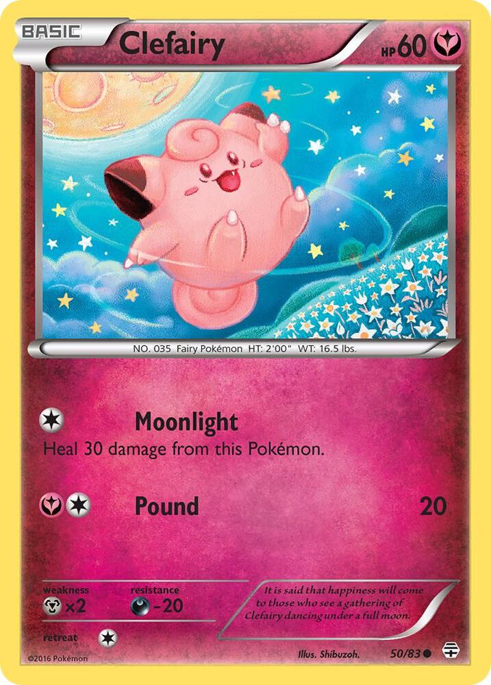 Clefairy 50/83 card from Generations