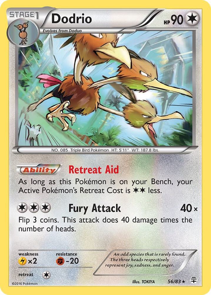 Dodrio 56/83 card from Generations
