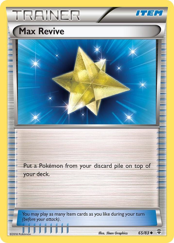 Max Revive 65/83 card from Generations