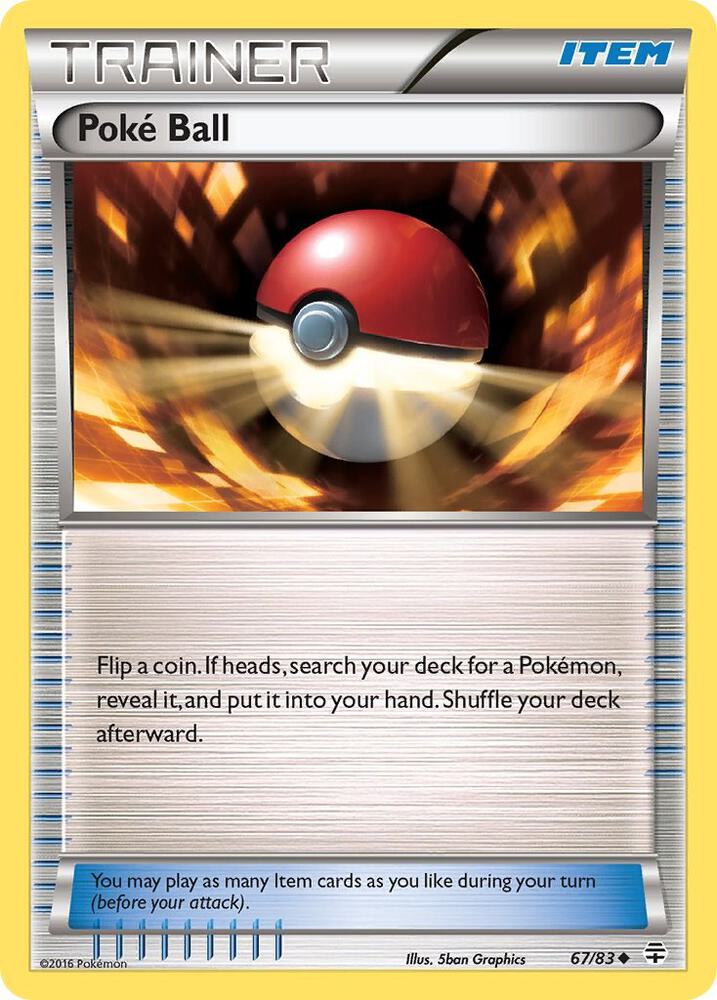 Poke Ball 67/83 card from Generations