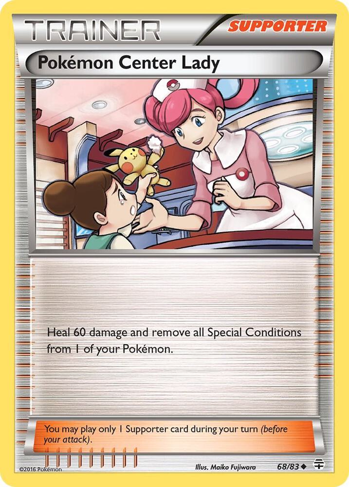 Pokemon Center Lady 68/83 card from Generations