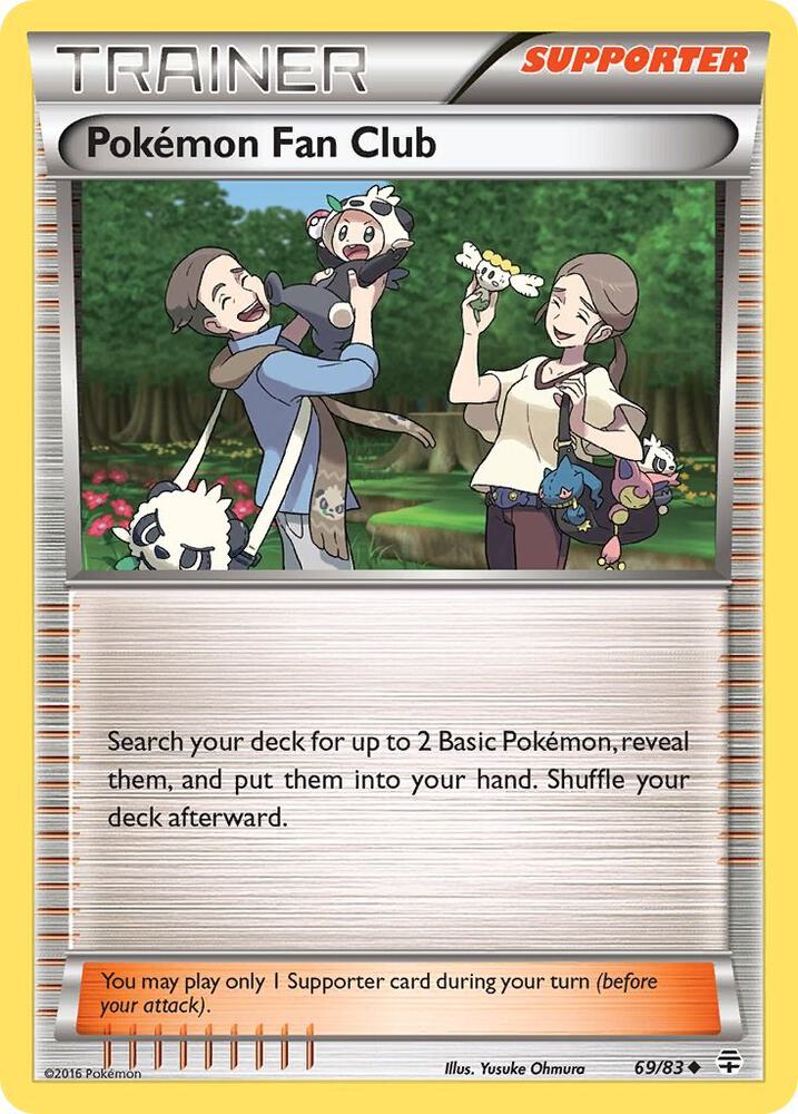 Pokemon Fan Club 69/83 card from Generations