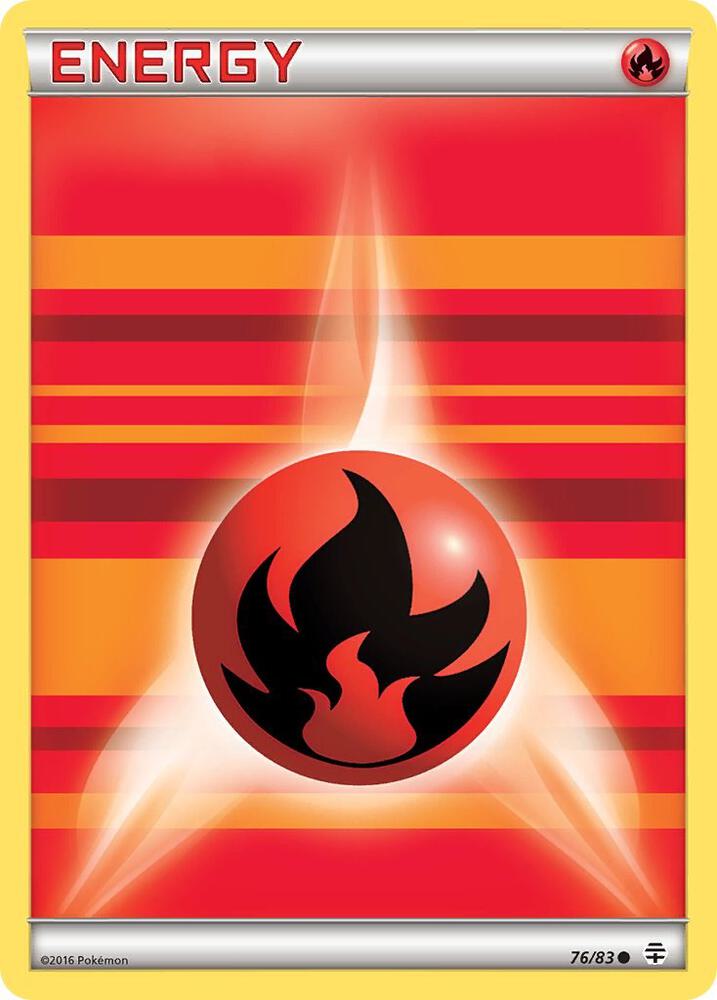 Fire Energy 76/83 card from Generations